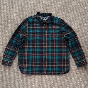 The North Face Ling Sleeve Arroyo Flannel Shirt - Green/Multi - XXL
